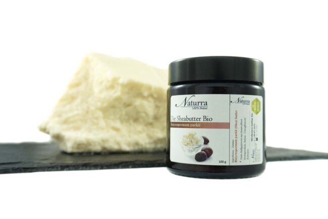 100g Bio Sheabutter nativ unraffiniert im Braunglas Naturkosmetik