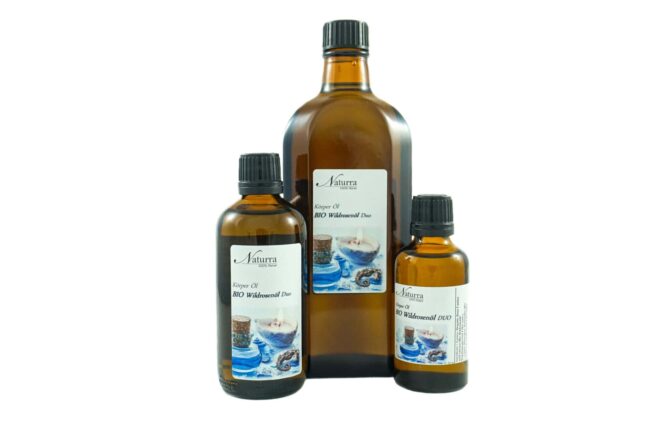 Naturra Premium Hagebuttenkernöl Wildrosenöl DUO biologisch angebaute Hautpflege Produkte Glas