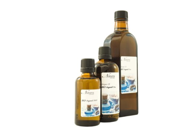 Bio Arganöl DUO Naturkosmetik kaltgepresst unraffiniert im Glas kba