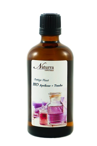 Naturra BIO Körperöl DUO Spezial bei fettiger Haut 100ml lichtgeschützte Glasflasche