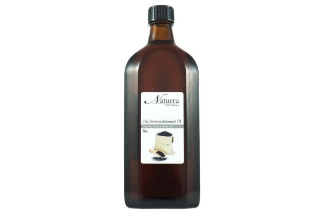 250ml Schwarzkümmelöl nativ im Glas 100% reine Naturkosmetik Rohmaterialien