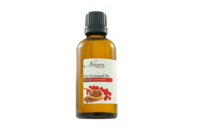 Bio Rizinusöl aus den Samen rein und unbehandelt kaltgerpesst unraffiniert naturkosmetik