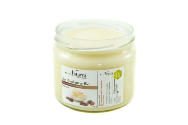 Sheabutter Nilotica Bio kaltgepresst unraffinierte Rohware vegane Naturkosmetik 250g