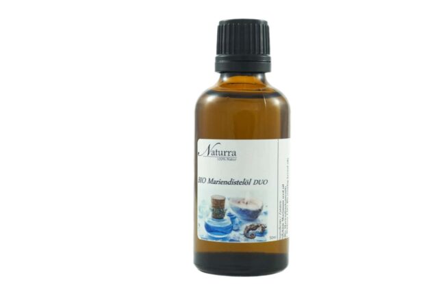 50ml Bio Mariendistelsamenöl DUO kaltgepresst 2in1 Naturkosmetik Wellnessöl im Glas